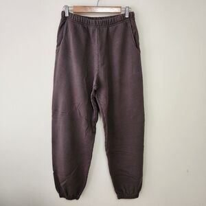 Daily Drills Brown Terry Cloth Sweatpants